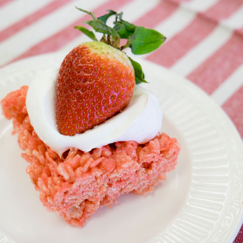 Strawberry Crispy Treats